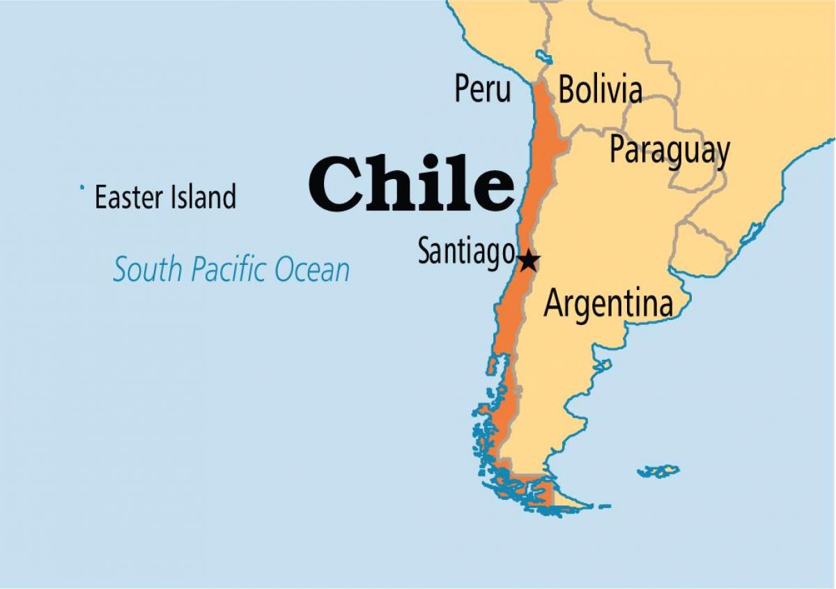 σαντιάγο της Χιλής χάρτης