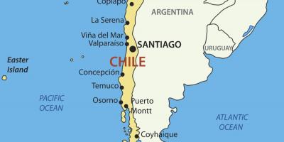 Χάρτης της Χιλής χώρα