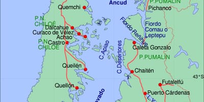 Χάρτης της Χιλή, chiloe