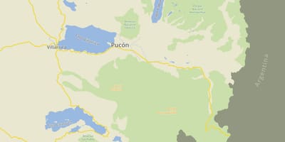 Χάρτης της pucon Χιλή